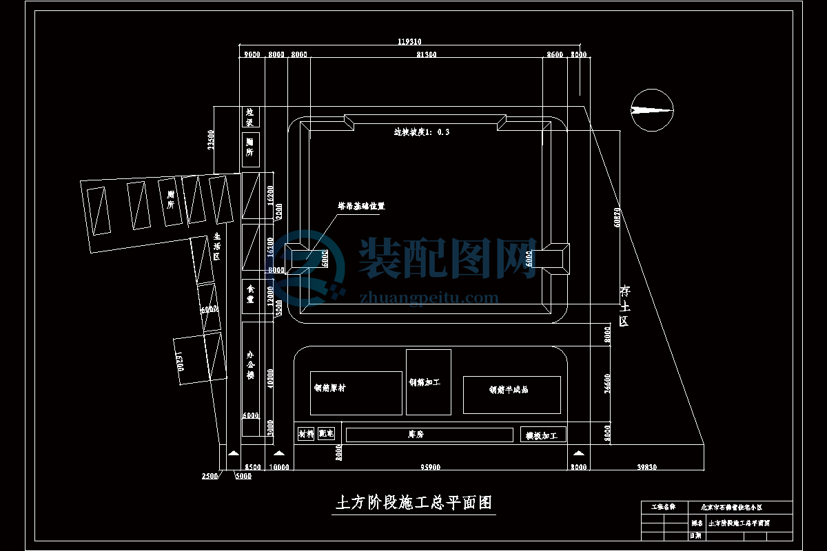 【施工組織】36.土方階段總平面圖