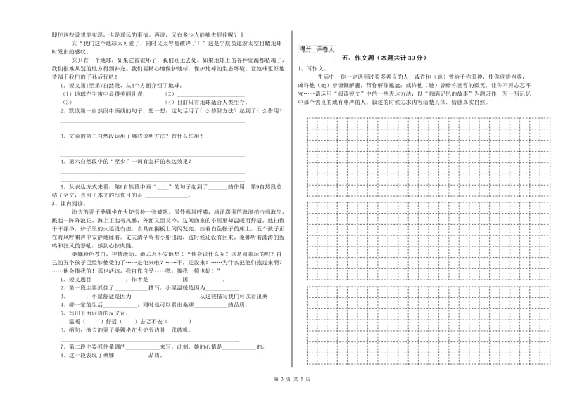 芜湖市重点小学小升初语文能力提升试卷 附解析.doc_第3页