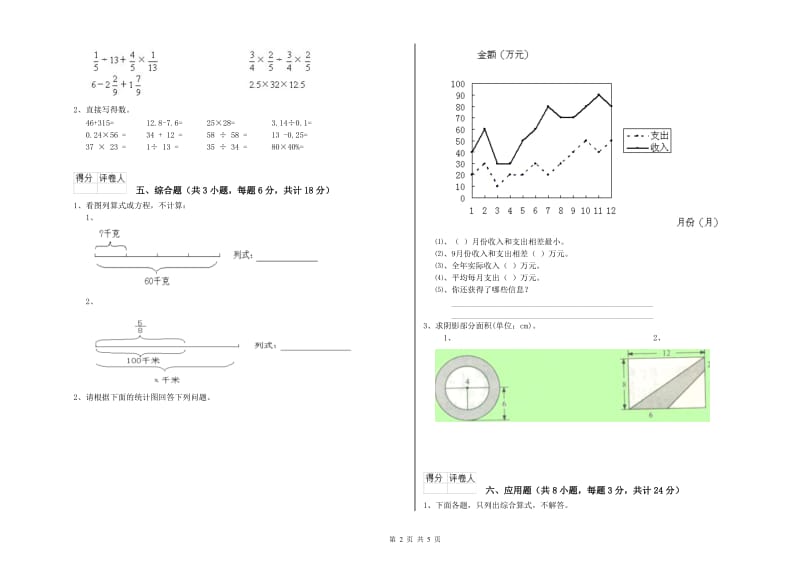 福建省2020年小升初数学模拟考试试题D卷 含答案.doc_第2页