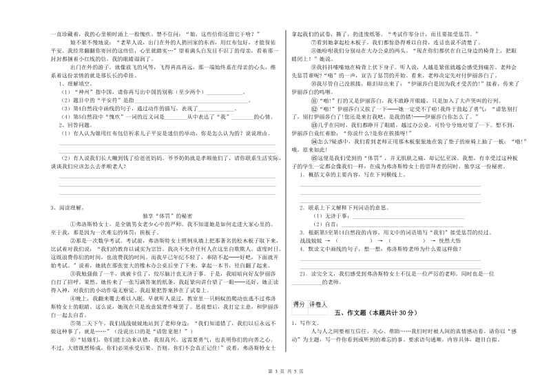 秦皇岛市重点小学小升初语文过关检测试卷 附解析.doc_第3页