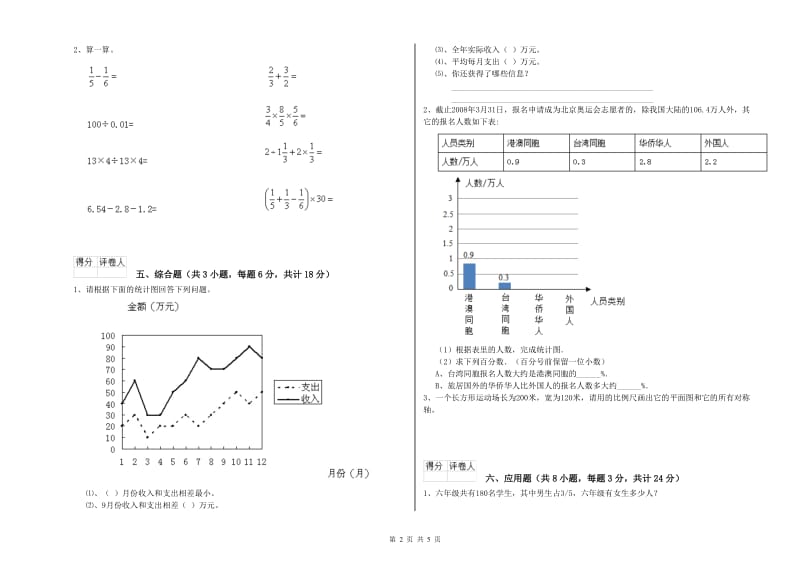 福建省2020年小升初数学强化训练试题B卷 含答案.doc_第2页