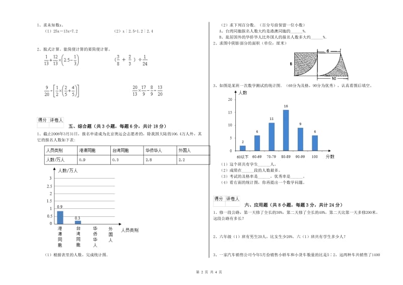 湖南省2020年小升初数学综合检测试题C卷 附答案.doc_第2页