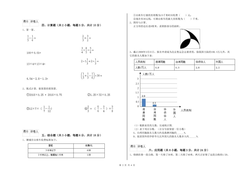 湖南省2019年小升初数学过关检测试题A卷 附答案.doc_第2页