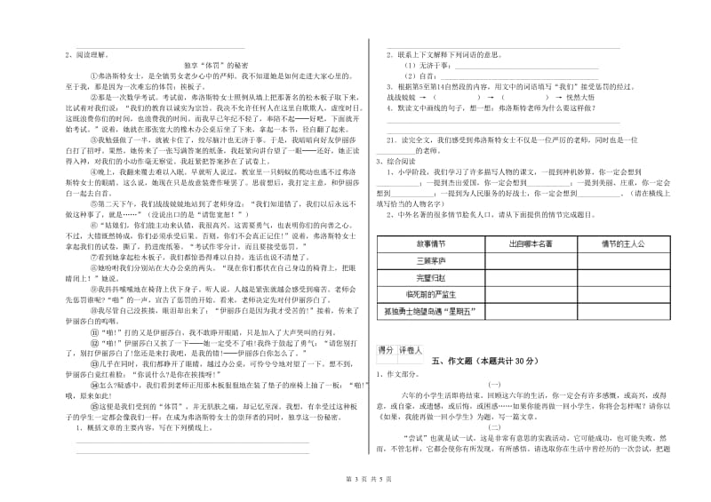 潮州市重点小学小升初语文能力提升试卷 附答案.doc_第3页