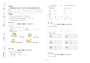 玉樹藏族自治州實(shí)驗(yàn)小學(xué)一年級(jí)語文上學(xué)期綜合檢測(cè)試卷 附答案.doc