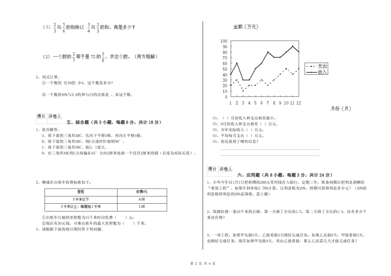 福建省2019年小升初数学自我检测试题D卷 含答案.doc_第2页