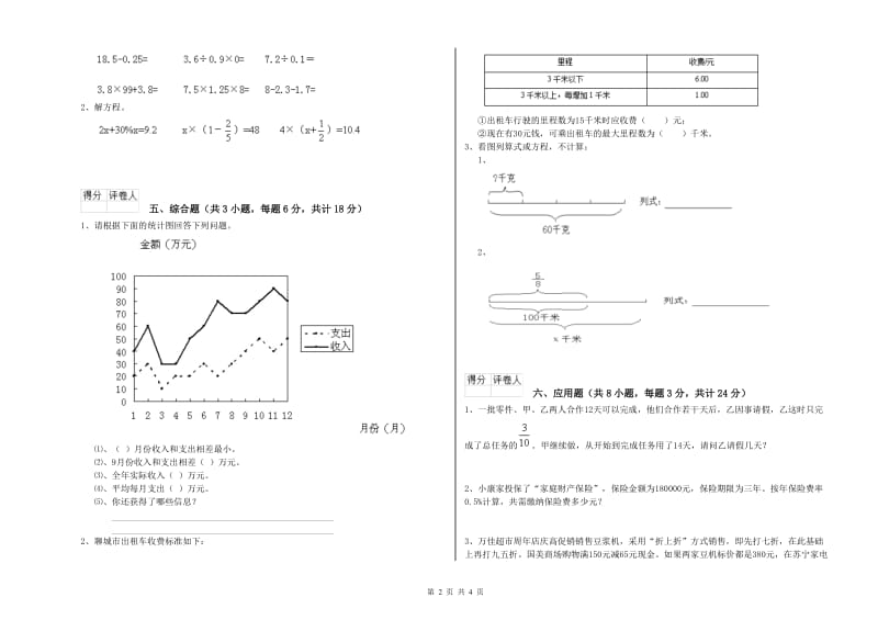 贵州省2020年小升初数学强化训练试题B卷 含答案.doc_第2页