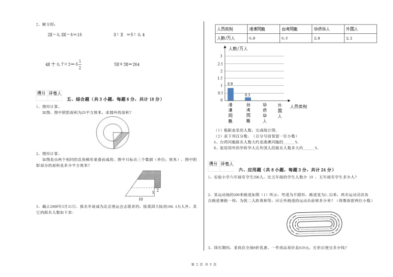 贵州省2020年小升初数学自我检测试题C卷 附答案.doc_第2页