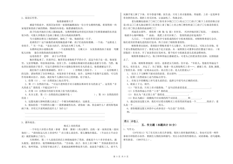 锦州市重点小学小升初语文过关检测试题 含答案.doc_第3页