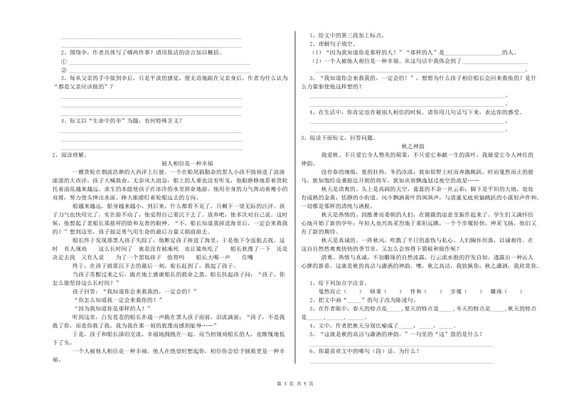 衡水市重点小学小升初语文能力检测试卷 附答案.doc_第3页