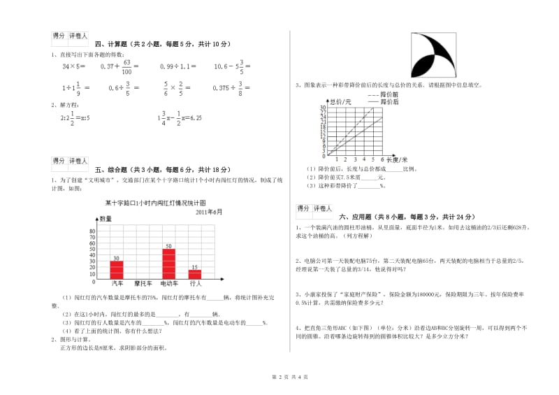 贵州省2020年小升初数学过关检测试题D卷 附答案.doc_第2页