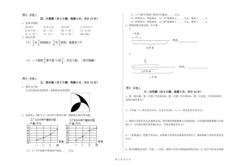 青海省2020年小升初数学每日一练试题B卷 附解析.doc_第2页