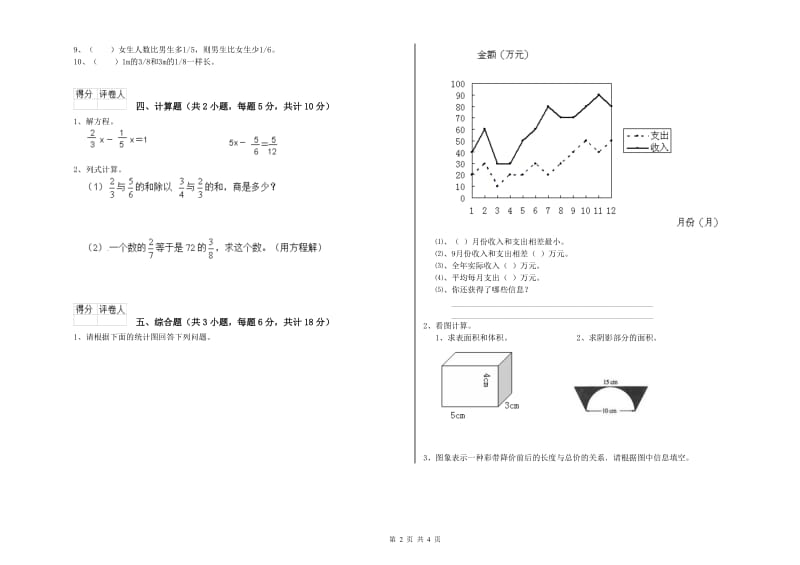 陕西省2020年小升初数学每周一练试题B卷 附答案.doc_第2页