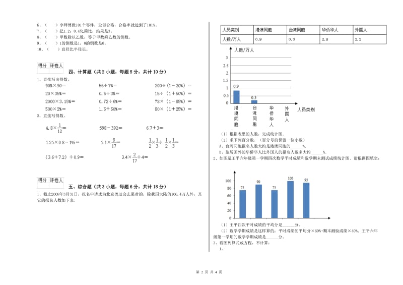 青海省2020年小升初数学过关检测试题C卷 附答案.doc_第2页