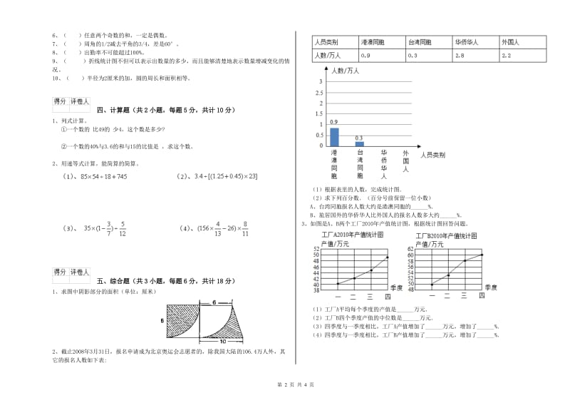 青海省2019年小升初数学每日一练试题C卷 附解析.doc_第2页