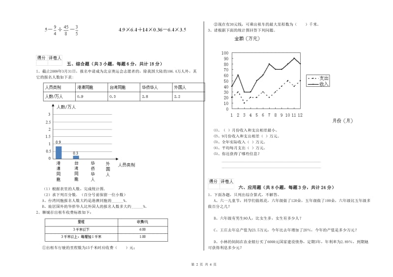 陕西省2019年小升初数学考前练习试题B卷 含答案.doc_第2页