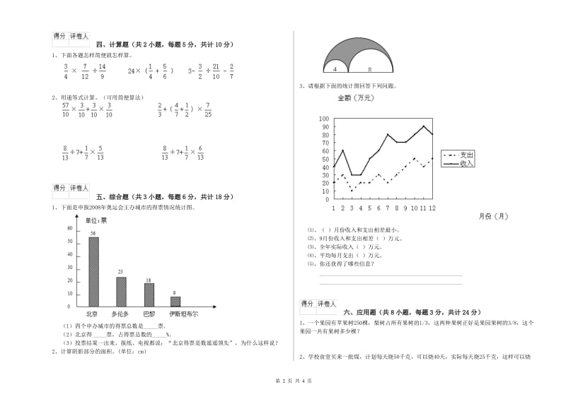 黑龙江省2020年小升初数学能力提升试题A卷 附解析.doc_第2页