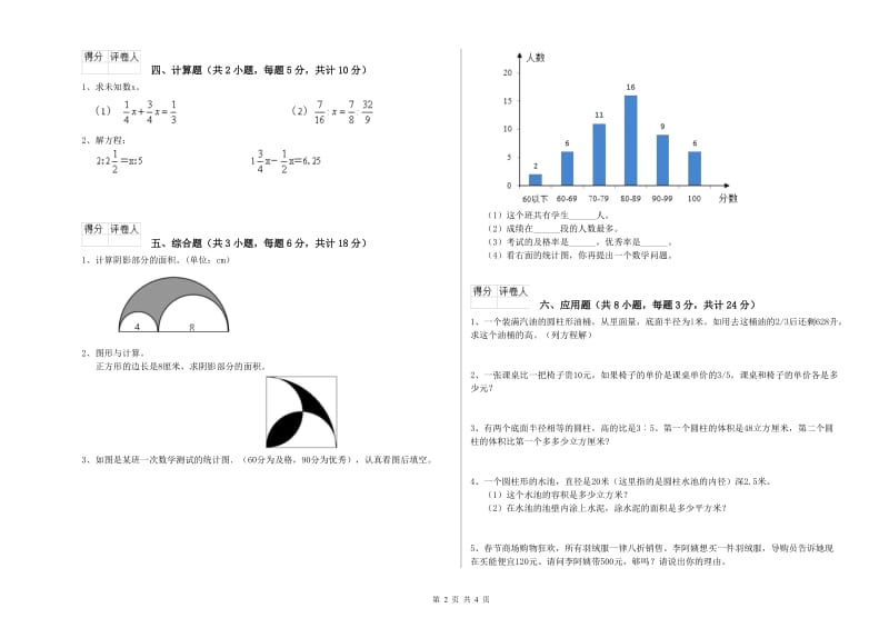 陕西省2019年小升初数学能力检测试卷C卷 附解析.doc_第2页