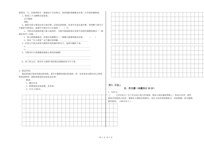 阳江市重点小学小升初语文过关检测试题 附解析.doc_第3页