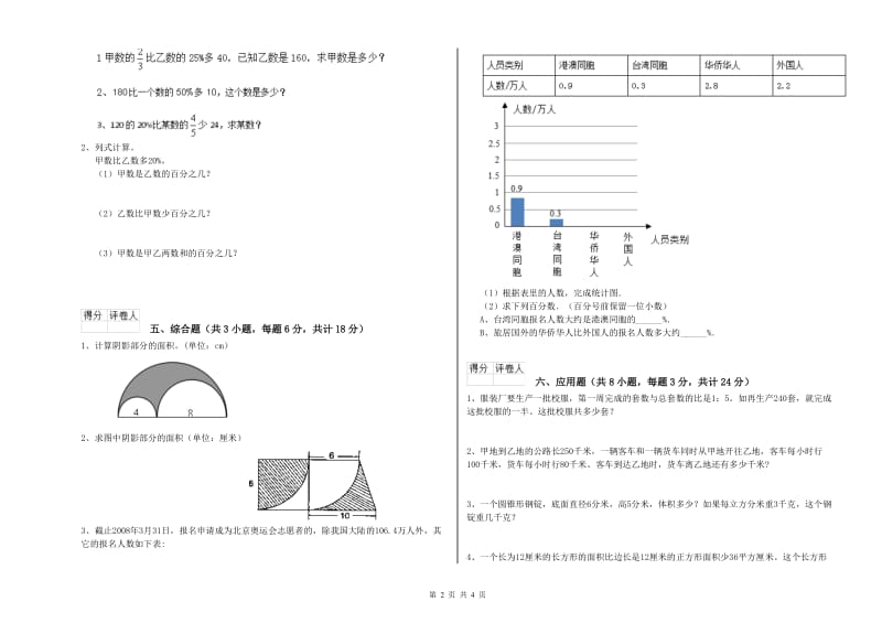 青海省2019年小升初数学提升训练试题C卷 附解析.doc_第2页