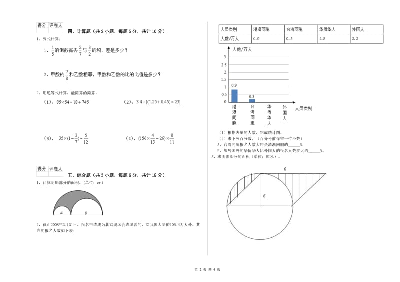 陕西省2019年小升初数学每周一练试卷D卷 附答案.doc_第2页