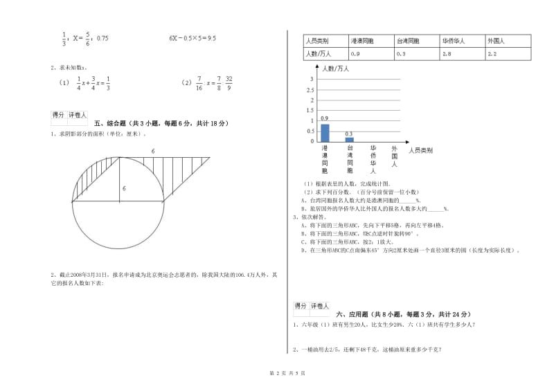 青海省2020年小升初数学能力提升试题C卷 附答案.doc_第2页