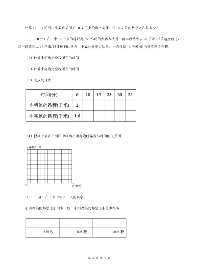 人教版2020小升初数学试卷（五）A卷.doc_第3页