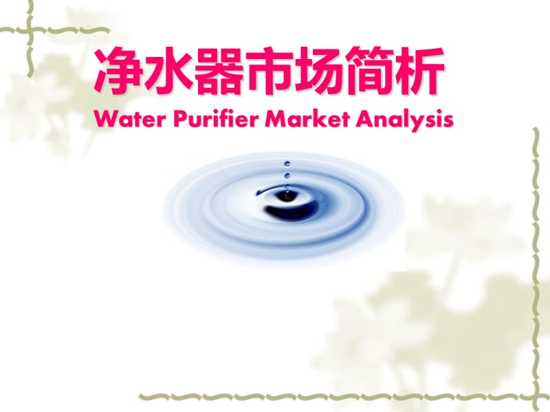 《净水器市场分析》PPT课件.ppt_第1页