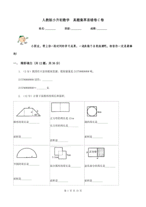 人教版小升初數(shù)學 真題集萃易錯卷C卷.doc