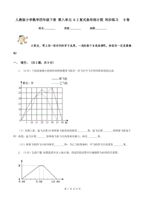 人教版小學(xué)數(shù)學(xué)四年級(jí)下冊(cè) 第八單元 8.2復(fù)式條形統(tǒng)計(jì)圖 同步練習(xí) B卷.doc