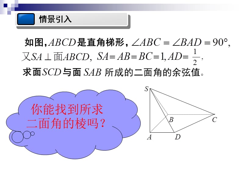 公开课用向量的方法求二面角.ppt_第3页