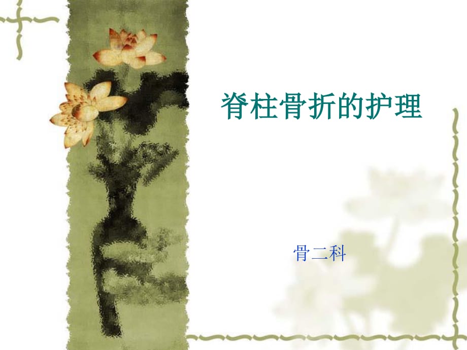 《脊柱骨折的護(hù)理》PPT課件.ppt_第1頁(yè)