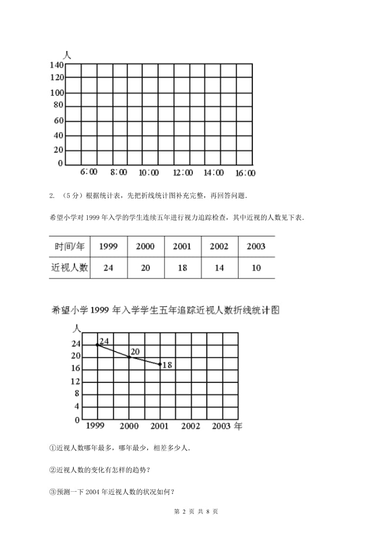 西师大版数学六年级下学期 第四单元 4.1扇形统计图 （II ）卷.doc_第2页