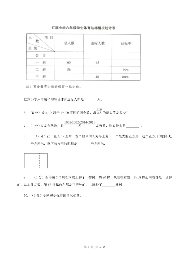 沪教版小升初分班考试数学试卷B卷.doc_第2页