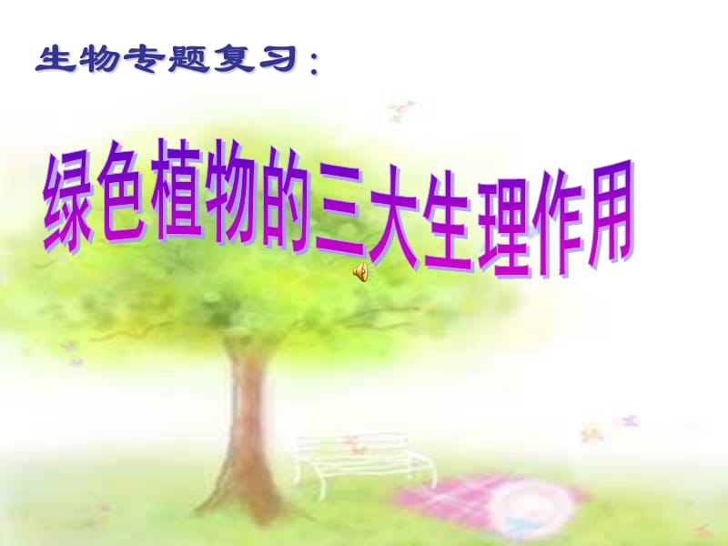 绿色植物的三大作用专题复习.ppt_第1页