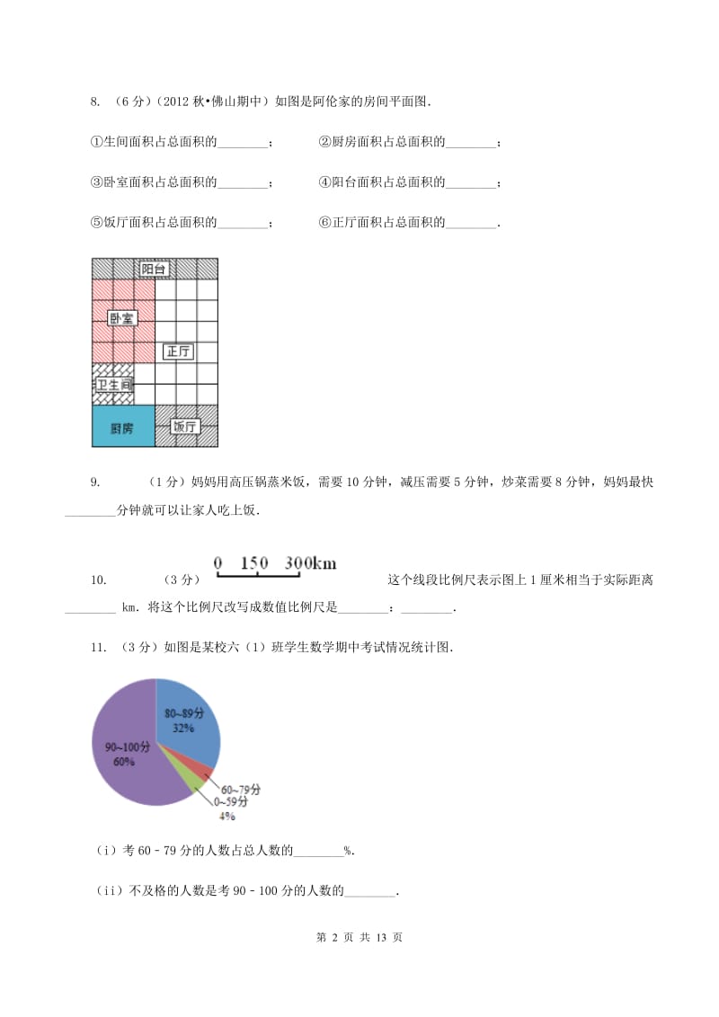 青岛版2020年小学数学毕业考试全真模拟卷AA卷.doc_第2页