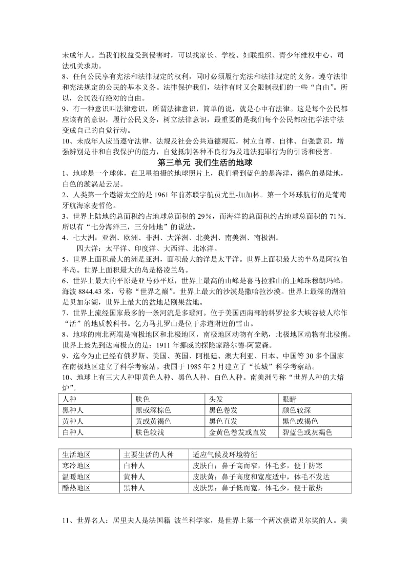 六年级品德上册复习资料2.doc_第2页