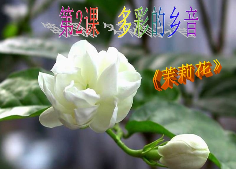 小学音乐歌曲　《茉莉花》 课件 (2)PPT_第2页