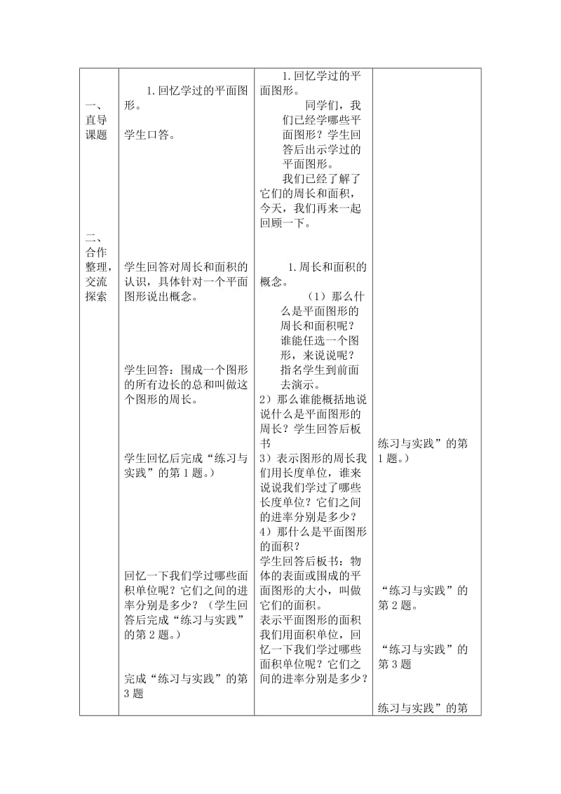 六年级王翠珍《平面图形的面积》教案.doc_第2页