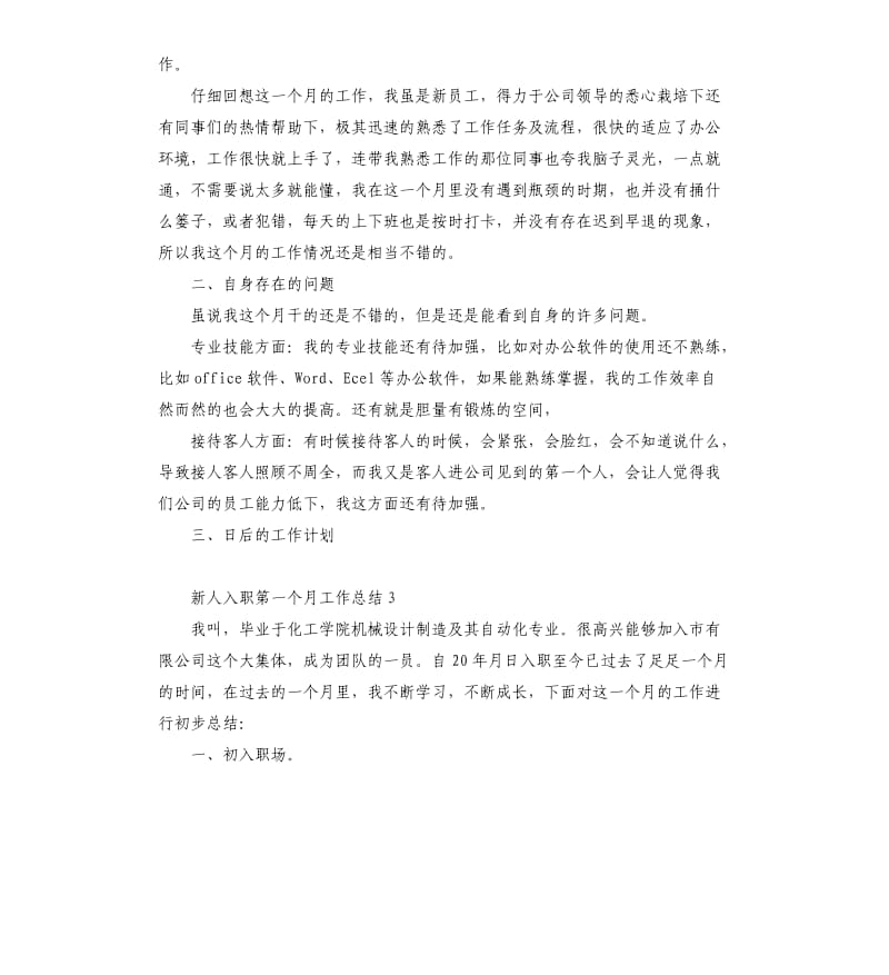 新人入职第一个月工作总结1.docx_第3页