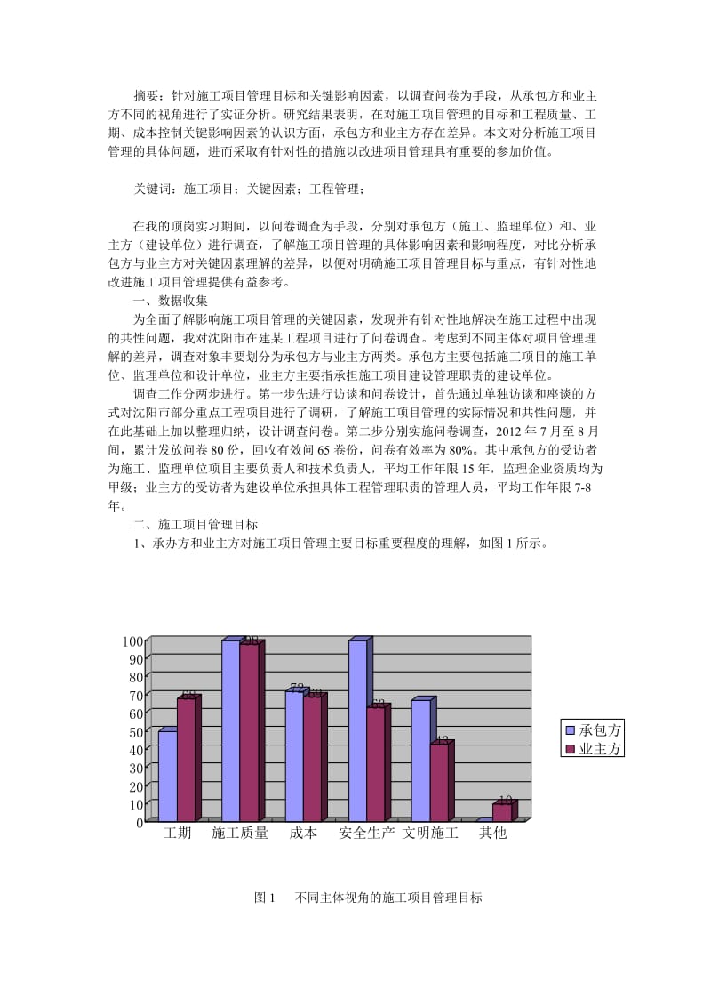 施工项目管理关键因素分析研究.doc_第1页