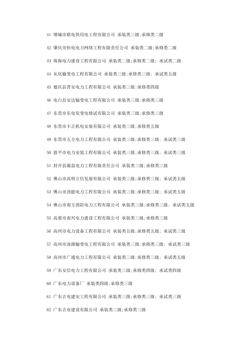 广东地区具有电力工程承装资质的企业.doc_第3页