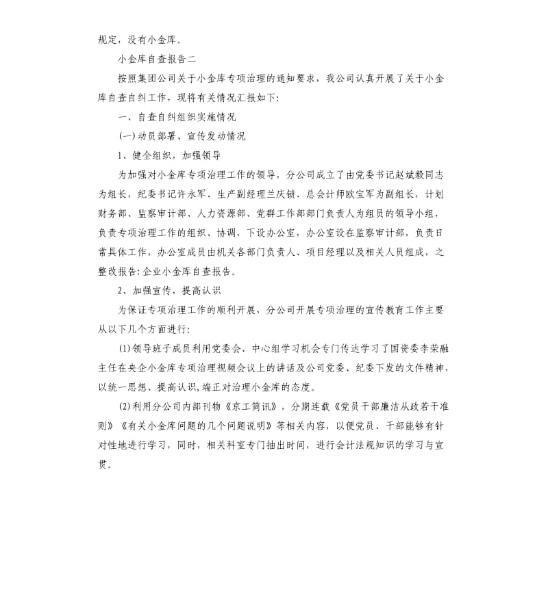 小金库自查报告2020例文5篇.docx_第3页