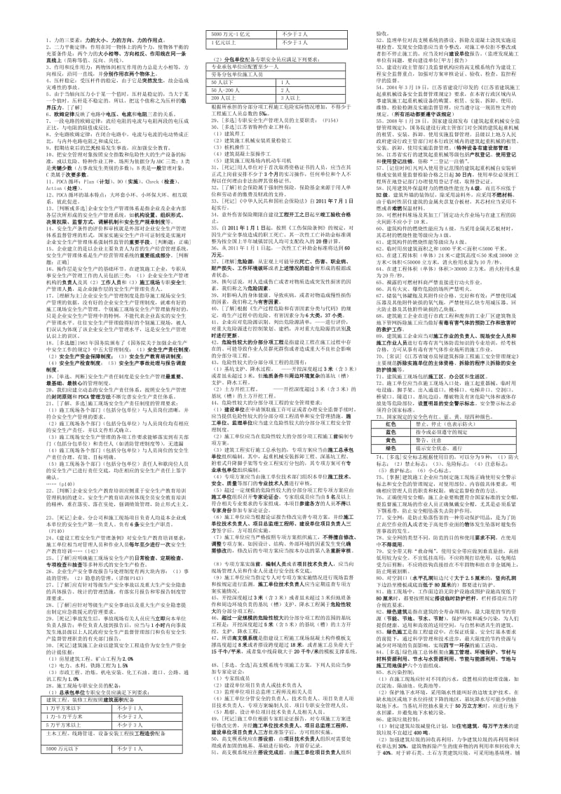 江苏省连云港市建筑安全员C类考核复习大(重点).doc_第1页