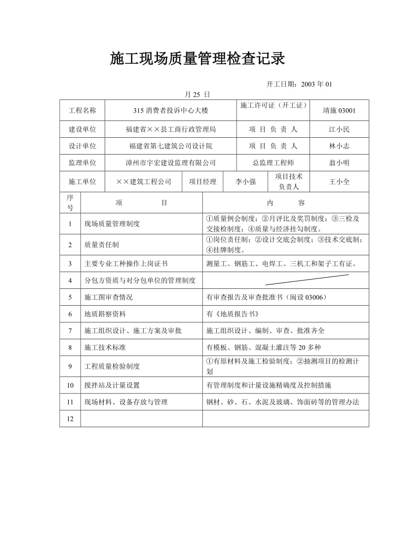 建筑工程结构及验收资料填写实例.doc_第2页