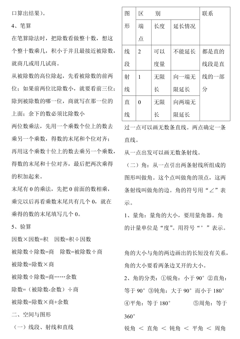 人教版小学四年级上册数学期末复习资料1.doc_第3页