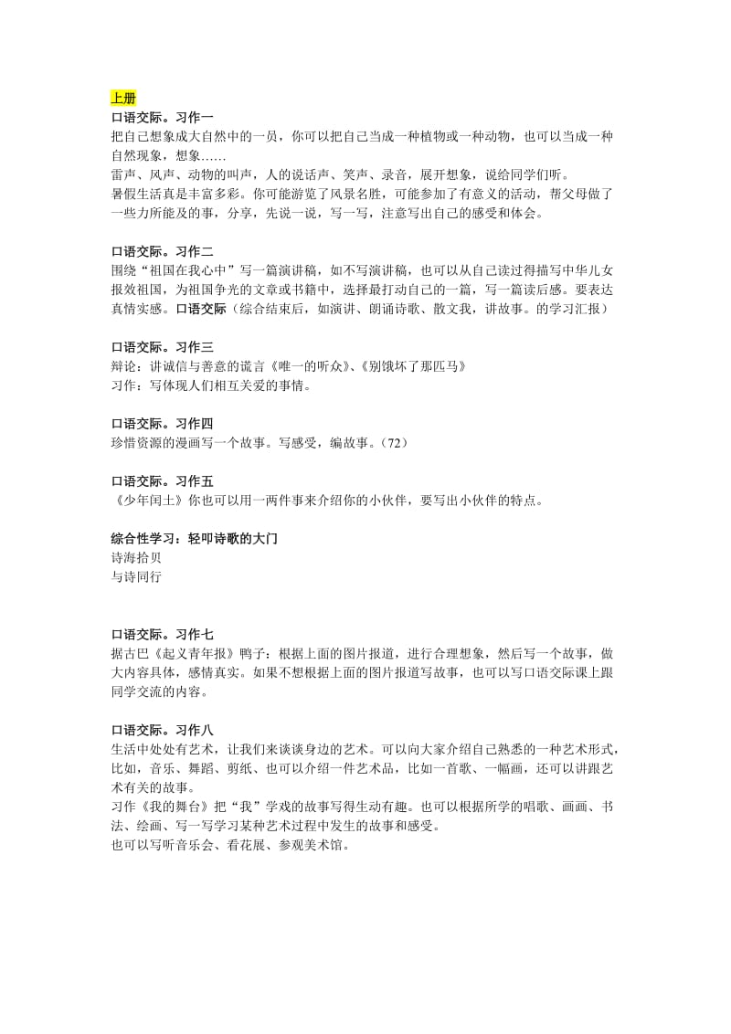 六年级口语交际习作.doc_第1页