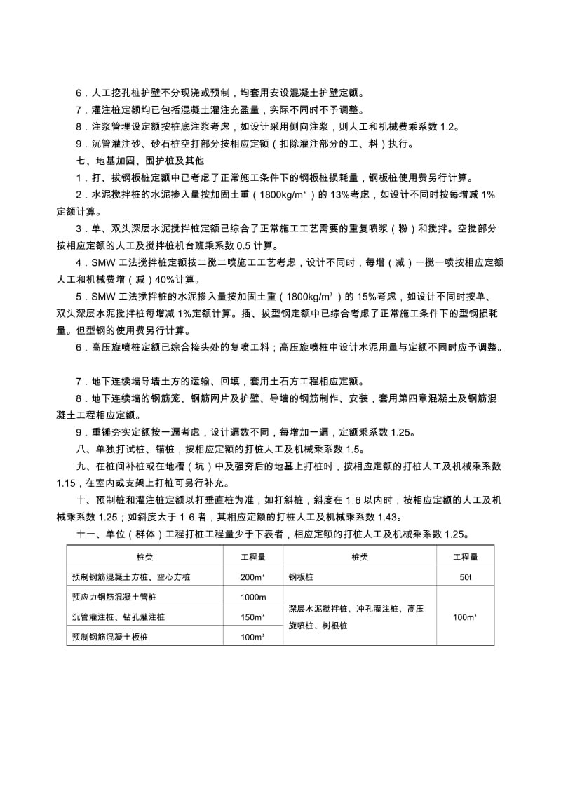 浙江10版定额部分章节说明及规则-桩基础工程.doc_第2页