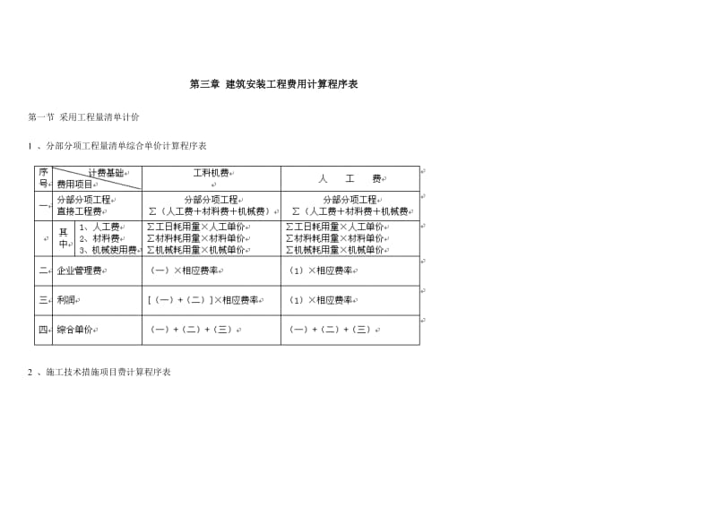 建筑工程消耗量定额及统一基价表.doc_第1页