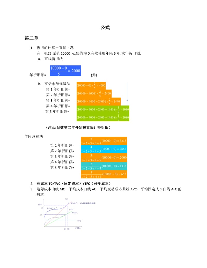 工程经济学的公式.doc_第1页